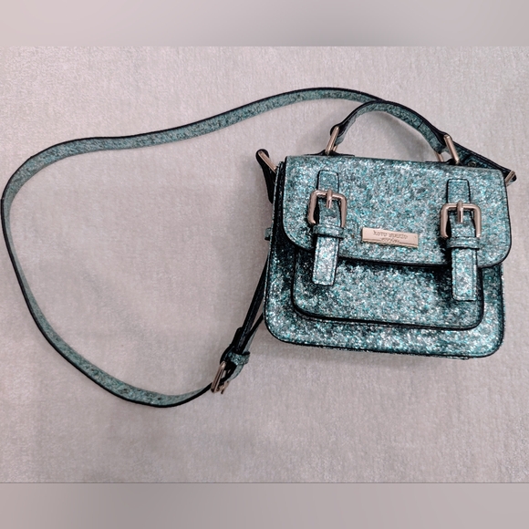 Kate Spade Teal glitter Shoulder/Handbag - Picture 2 of 5